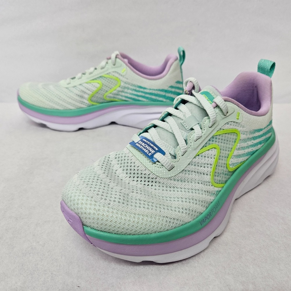 Skechers D'Lux Vapor - Cool Breeze Athletic Shoe 150583 Mint Women‎ Size 9.5 - Picture 4 of 10